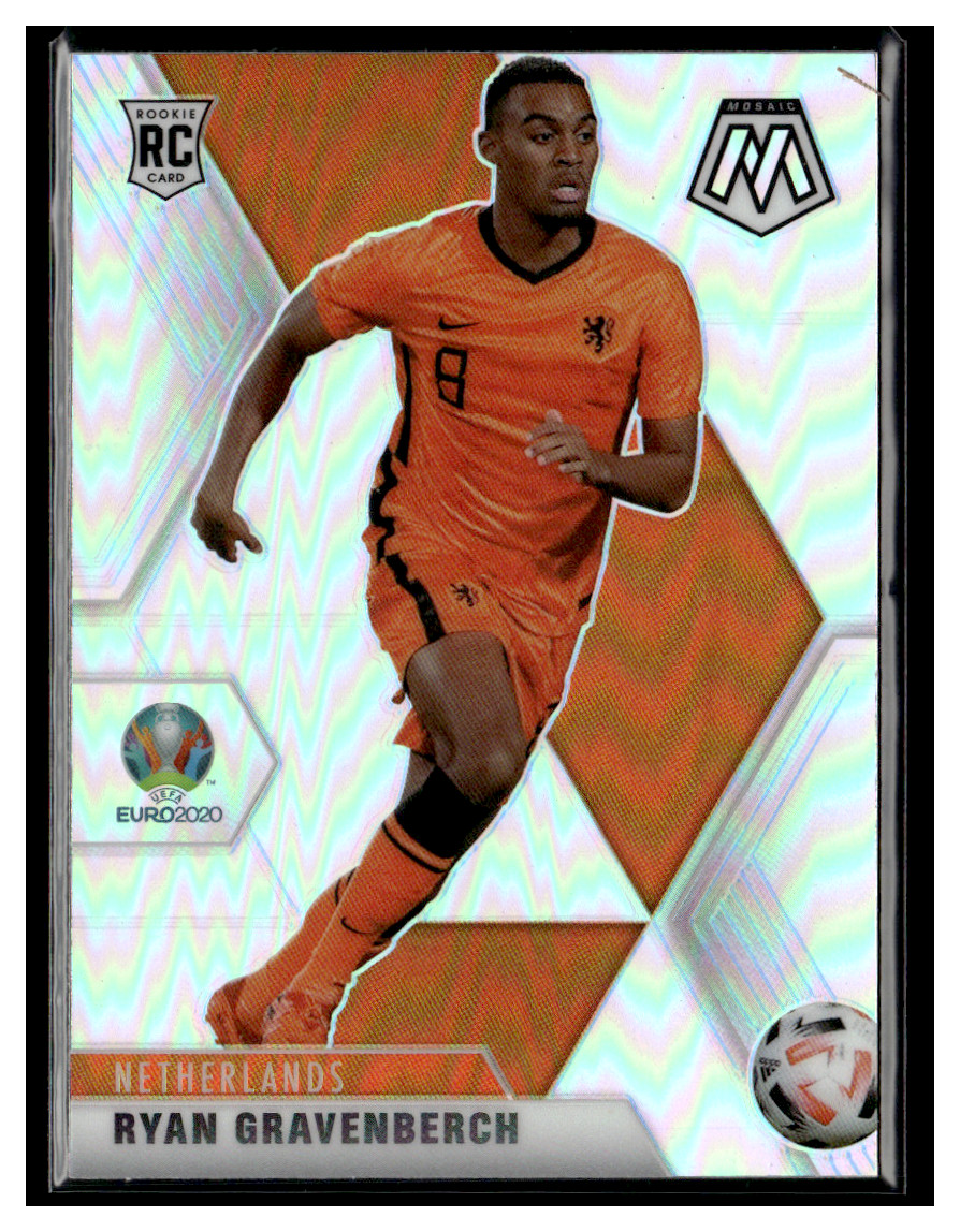 2021 Panini Mosaic Euro #148 Ryan Gravenberch Silver Excellent