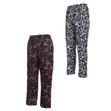 2 Pcs Professional Unisex CHEF TROUSERS, Kitchen Catering Cook Pants Uniform