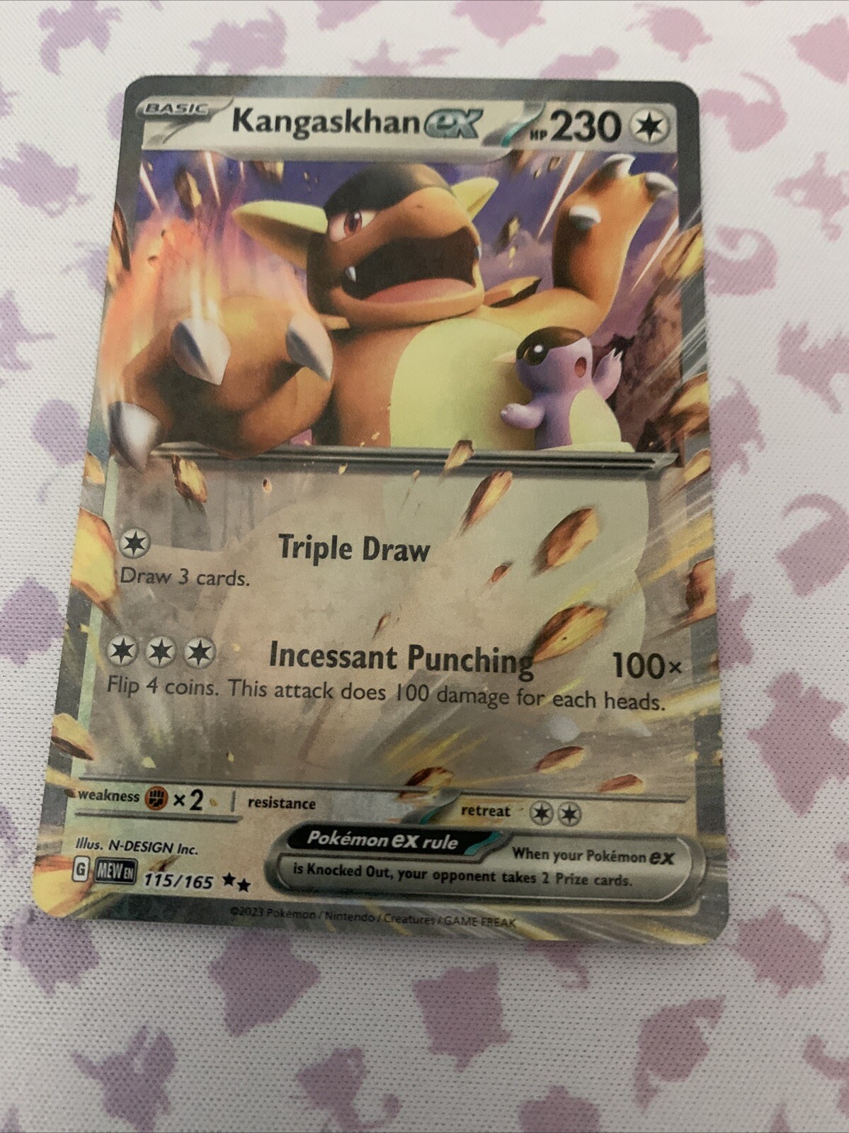 Pokémon Kangaskhan ex 115/165 MEW Scarlet & Violet 151 NM