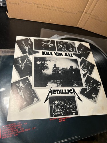 METALLICA 1990 Kill em All LP Brazil Heavy Metal Thrash ACDC slayer Vinyl - Picture 9 of 13