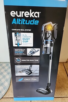   Eureka Lightweight Cordless Vacuum Cleaner, Altitude/Elevate XL NEC480, Blue