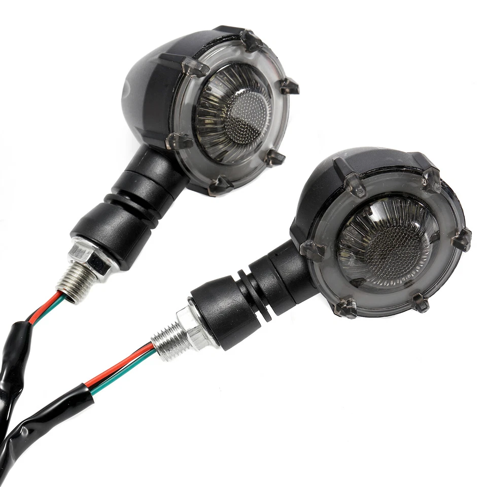 4x Mini Bala Motocicleta LED Señales de Giro Indicador Freno Luces de Correr Ámbar Foto 4 de 4