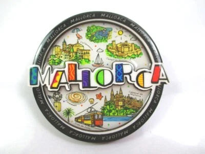JUMI Mallorca Magnet Souvenir Spanien Insel Kathedrale Kirche Epoxy rund