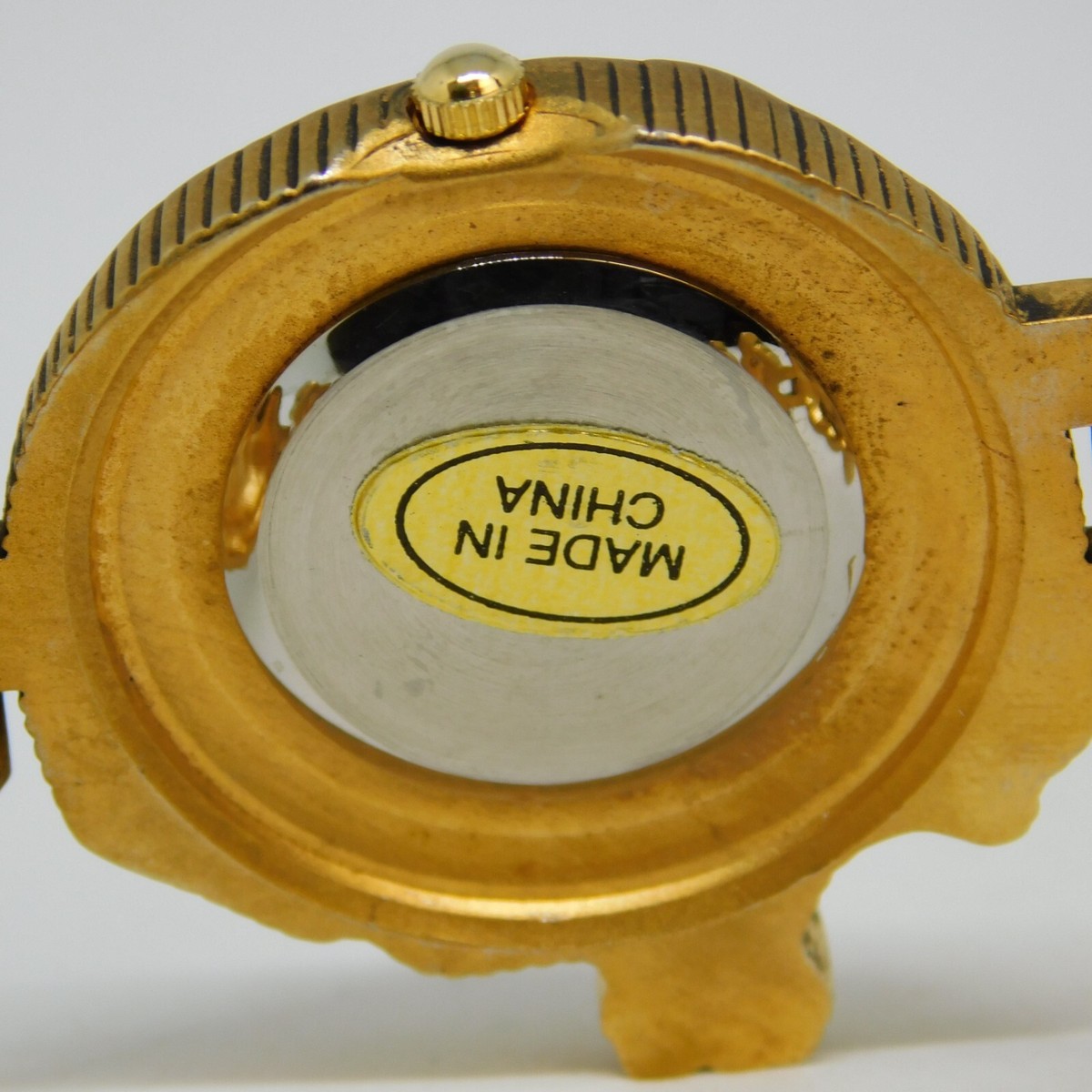 Vintage Gold Tone Noah’s Ark Quartz Watch. New battery. Pre owned. Noah main image 2