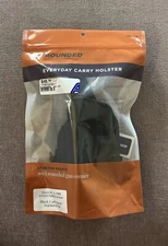 Rounded Everyday Carry OWB Black Kydex Paddle Holster Glock 20 21 / G20 G21 Left