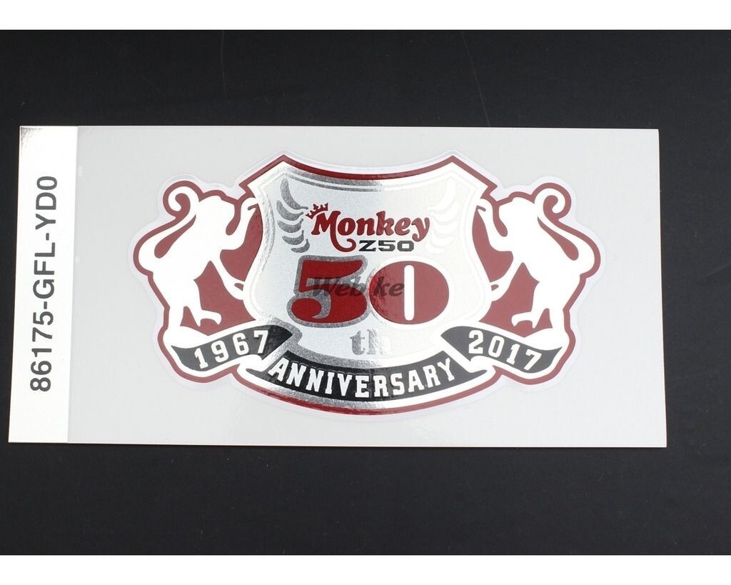 Honda Genuine Monkey 50th Anniversary Z50 Tank Sticker 86175