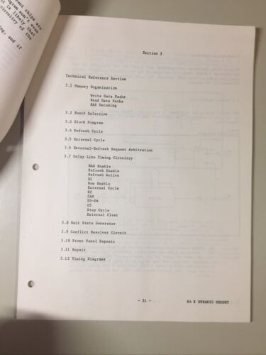 Vintage 1980 Ithaca Series II 64 K Dynamic Memory For IEEE/696 S100 BUS MANUAL - Bild 8 von 12