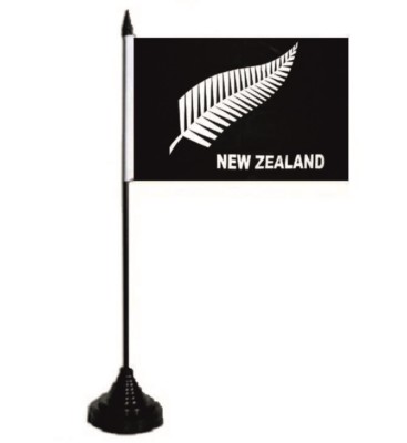 U24 NASA Tischflagge 10x15cm - Offizielle Space Flagge Mit Schwarzem Sockel