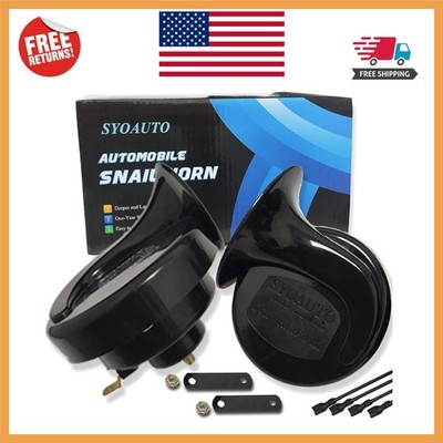 12V Waterproof Car Horn with 120dB Loudness - Universal Fit High/Low Tone