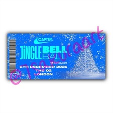 Jingle Bell Ball 2025 Souvenir Tickets, Capital’s Jingle Ball Souvenir Ticket