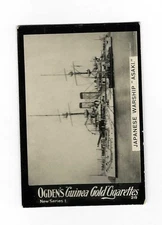 1902 JAPANESE WARSHIP "ASAKI" Ogden's GUINEA GOLD New Series I #219