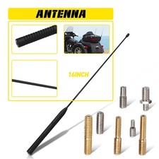 16 Motorcycle Inch Mast Antenna Aerial Black W Screw Kit Universal Replacement 16 Motorcycle Inch Mast Antenna Aerial Black W Screw Kit Universal Replacement
