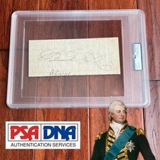 KING WILLIAM IV * PSA * UK Royal Cut Signature Signed As MONARCH Autograph