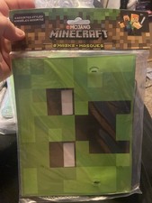 Mojang Minecraft Mask, New In Package, Lot Of 8
