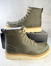  Sorel SLABTOWN 62' SIX Waterproof Boots Alpine Tundra, Bleached Ceramic Mens 9