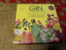 Professor Puzzle "GIN" 1000 Pc Double-Sided Puzzle w/Poster & Recipes  NEW Seale