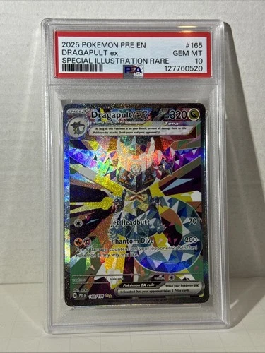2025 POKEMON PRE EN-PRISMATIC EVOLUTIONS #165 DRAGAPULT EX PSA 10