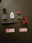 Vtg Barbie Accessory Excellent Condition Flip phone, Mircophone, Camera, Watches
