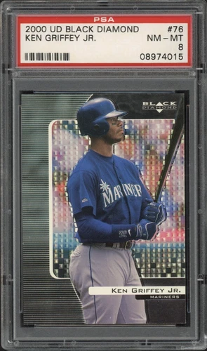2000 UD Black Diamond Ken Griffey Jr. #76 PSA 8 NM-MT HOF Seattle Mariners