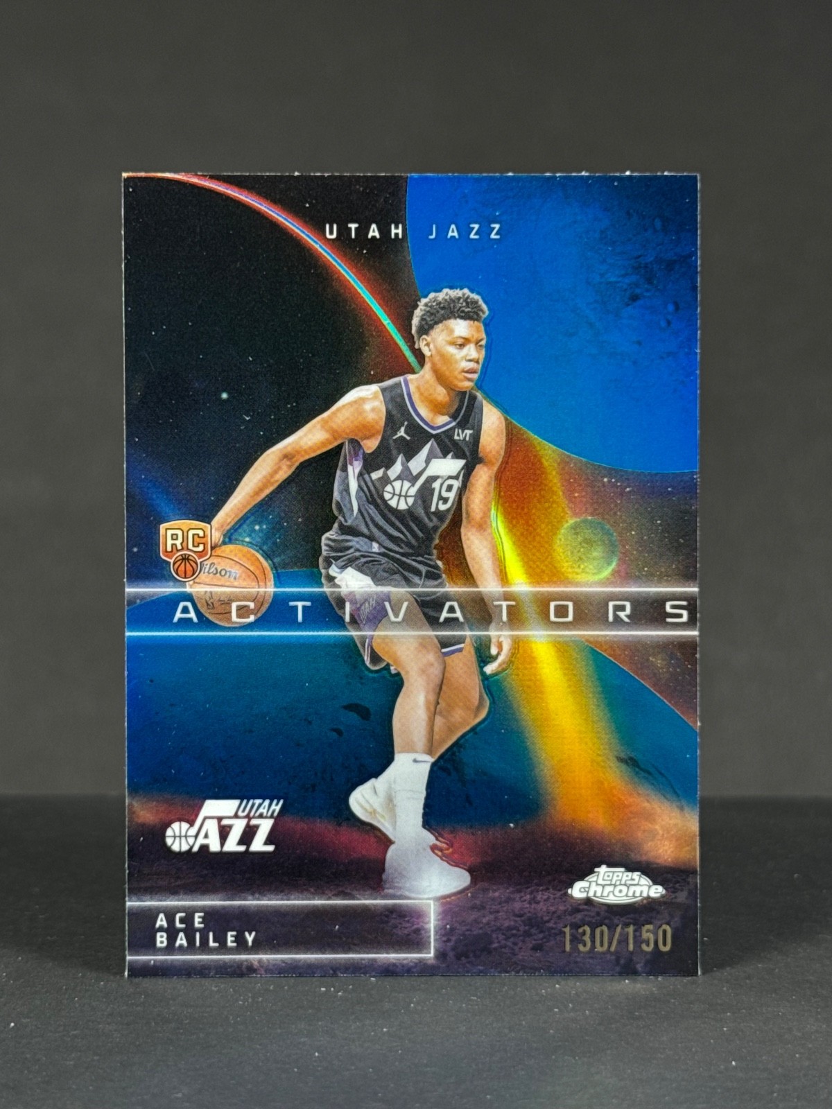 Ace Bailey 2025-26 Topps Chrome NBA RC Blue /150 Activators Rookie #AC-15 Jazz