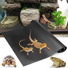 Vodolo Bearded Dragon Tank Accessories, Reptile Terrarium 79inch, Black
