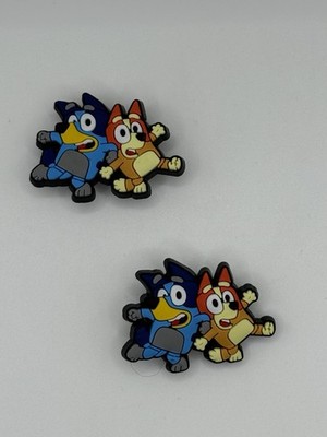 2pcs shoe charms for croc Theme Charms Bluey Bingo Cartoon Shoe Charms