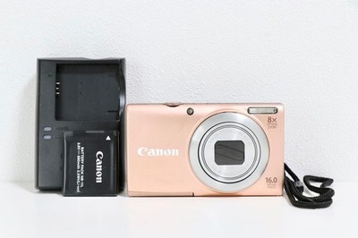 Canon Powershot A4000 IS Camera 16.0MP 8x Pink Good Condition CCD Sensor Y2K #80