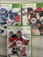 Xbox 360 NHL 12 13 & 14 - 3 Game Lot - 2012 2013 2014 Hockey Sports