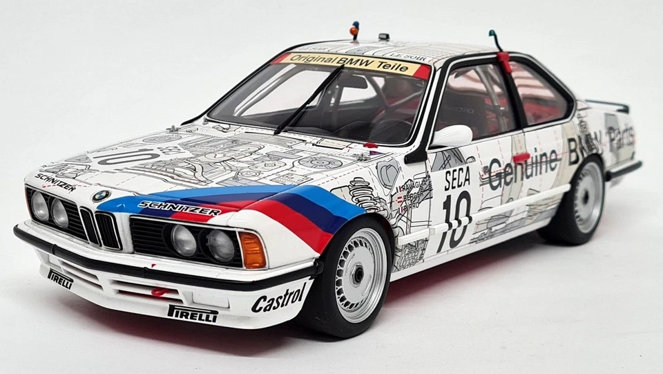 Autoart 1/18 BMW 635 CSi Spa 1986 piezas originales BMW Ravaglia Berger Pirro #10 Foto 4 de 4