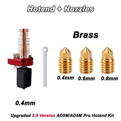 3D Printer For Flashforge Adventurer 5M /5M Pro Hotend Kit Assembly Nozzle 0.4mm
