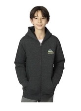 Quiksilver Youth Plush Lined Hoodie Heather Black New with Tags Size XS
