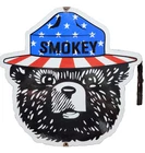 VINTAGE SMOKEY BEAR PORCELAIN SIGN OLD US FOREST SERVICE NATIONAL PARK CABINS