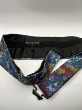 Frederick Theak Silk Cummerbund  Made England Floral