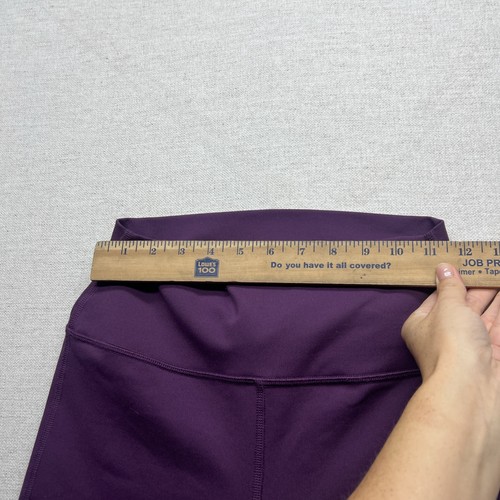 Leggings Alo Goddess piccoli viola nero blocco colore balletto cuciture interne 34,5" - Foto 5 di 9