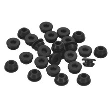 26 Pcs Silicone Hole Plug, Black Fit for Bottle Pipes 6.5-7mm Inner Diameter