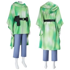 Cosplay Princess Leia Green Cloak Jedi Costume Halloween Carnival Suit Costume