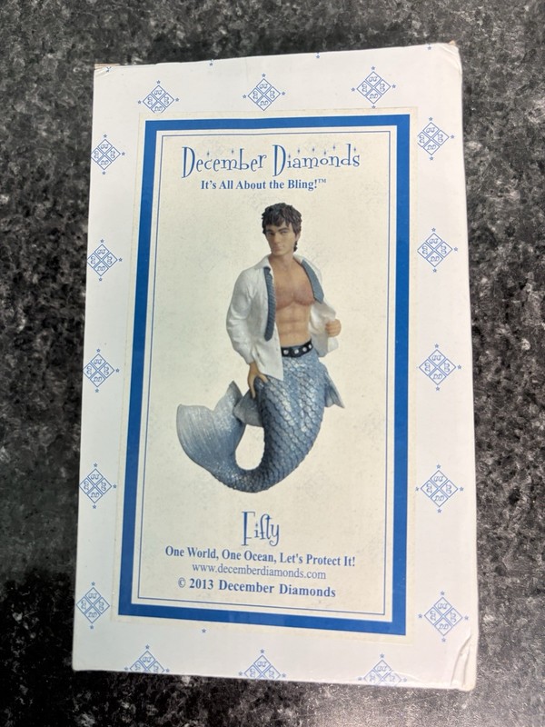 RARE 2013 December Diamonds "Fifty" Merman Ornament
