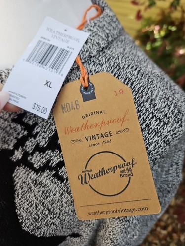 MAGLIONE RENNA originale resistente alle intemperie vintage vacanze di Natale XL NUOVO - Foto 4 di 9