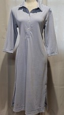 Vineyard Vines Women's Striped Dress Performance, Size M, Quarter Length Sleeve