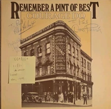 Chas & Dave Remember A Pint Of Best Courage Do Vinyl Record VG+/VG+ 1979 Signed