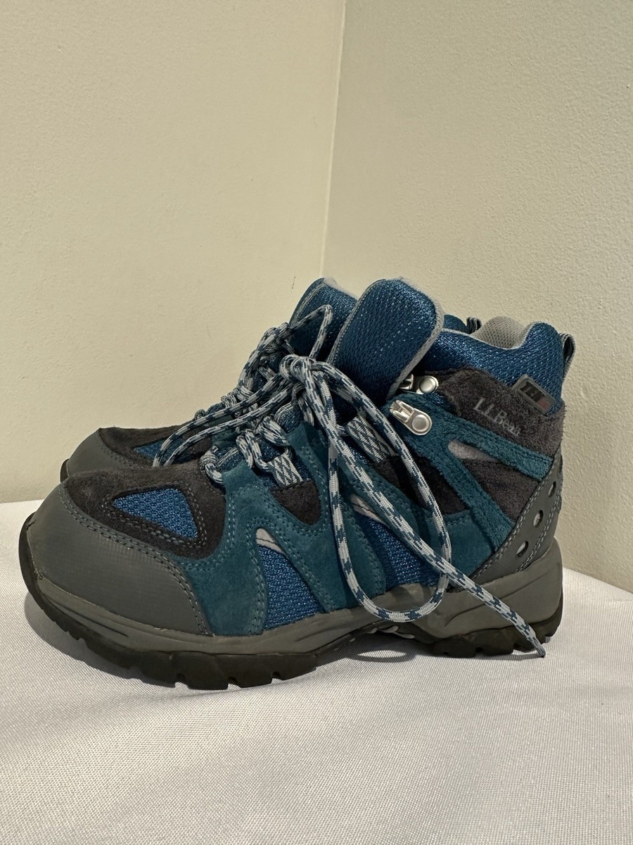 LL Bean Kids Tek 2.5 286156 Blue Gray Suede Hiking Trail  display picture 2