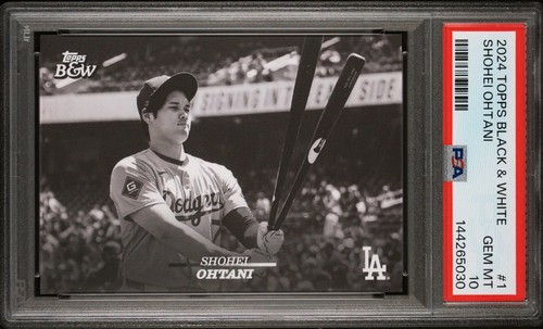 PSA 10 Shohei Ohtani 2024 Topps Black & White - #1 Los Angeles Dodgers Low Pop