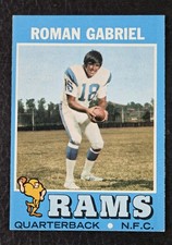 1971 Topps Card Roman Gabriel #230. Los Angeles Rams 
