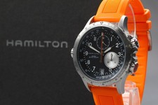 【Near MINT Box】 Hamilton Khaki Aviation ETO H776121 Men's Black Watch from JAPAN 13