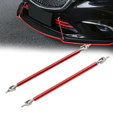 2× Bumper Lip Splitter Strut Rod Tie Support Bars Spoiler Adjustable Universal