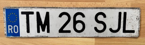 Romania Eurostars Number Licence License Number Plate TM 26 SJL - 第 1/6 張圖片
