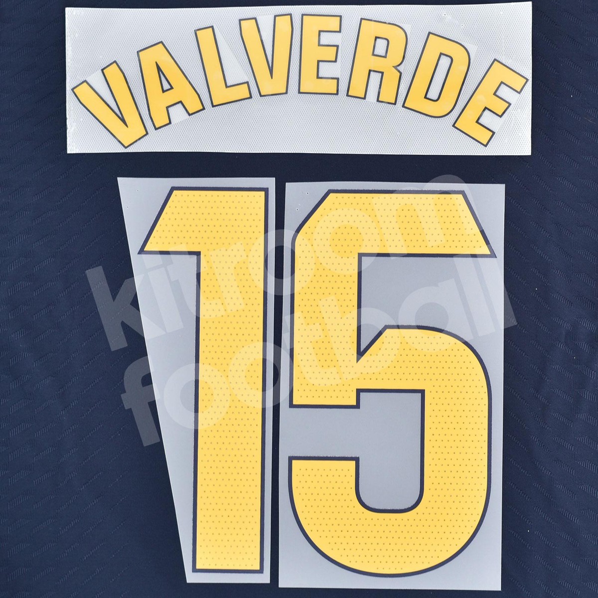 2023-24 Real Madrid Away Name Number Set #15 VALVERDE La
