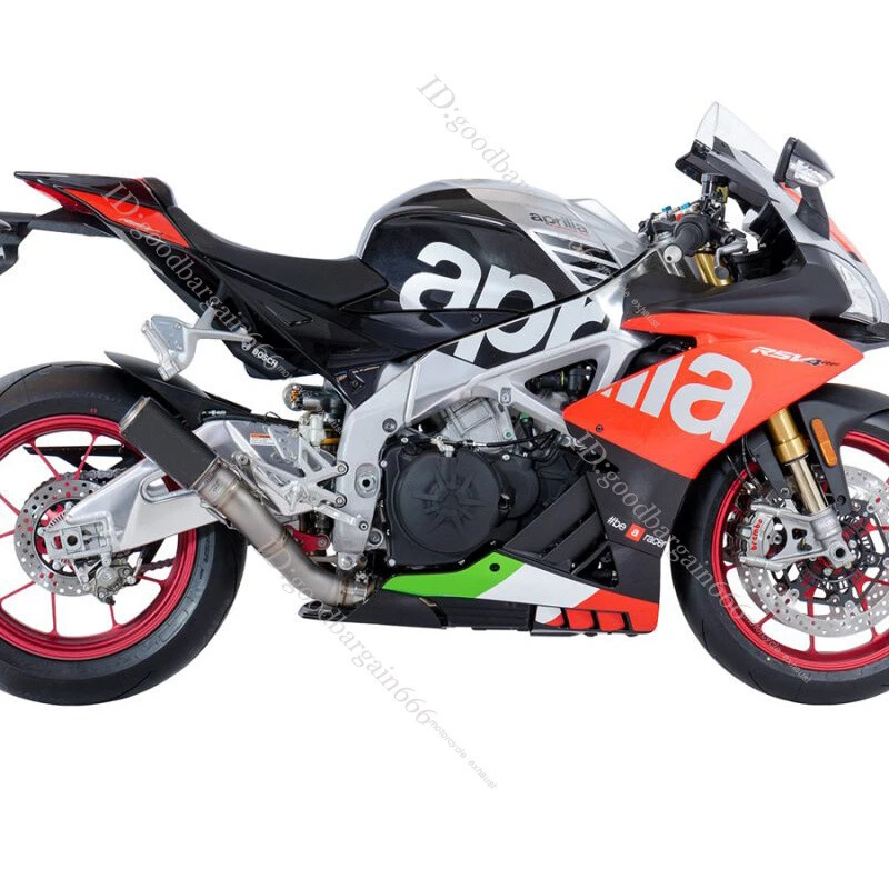 Juego de escape deslizable de fibra de carbono para Aprilia RSV4 RR RF 2017-2020 Foto 2 de 4