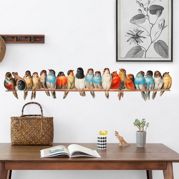 Wandsticker Wandtattoo Vogel Wandaufkleber Schlafzimmer Balkon Wand Dekoration-image