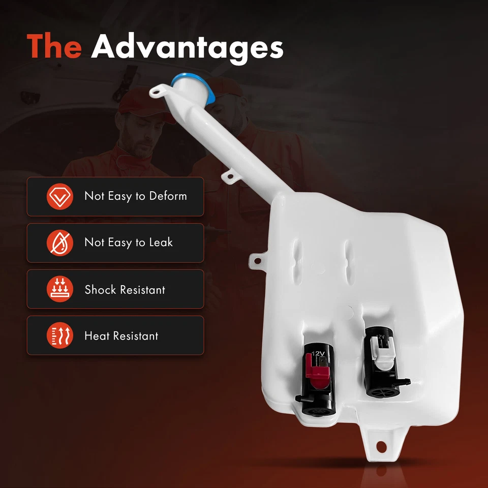 Reservatório de lavadora de para-brisa com tampa para Honda Insight 2000 2001 2002-2006 L3 1.0L - Imagem 3 de 4